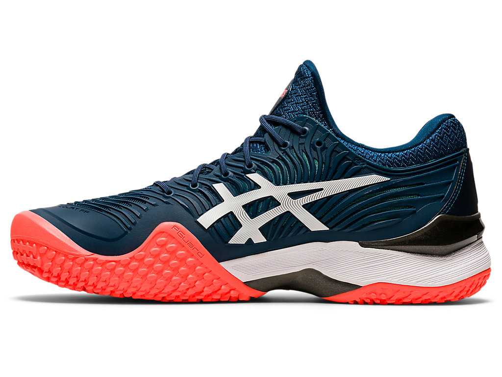 Buty do Tenisa Męskie Asics Court Ff 2 Oc Niebieskie Białe | 63510-LHOB