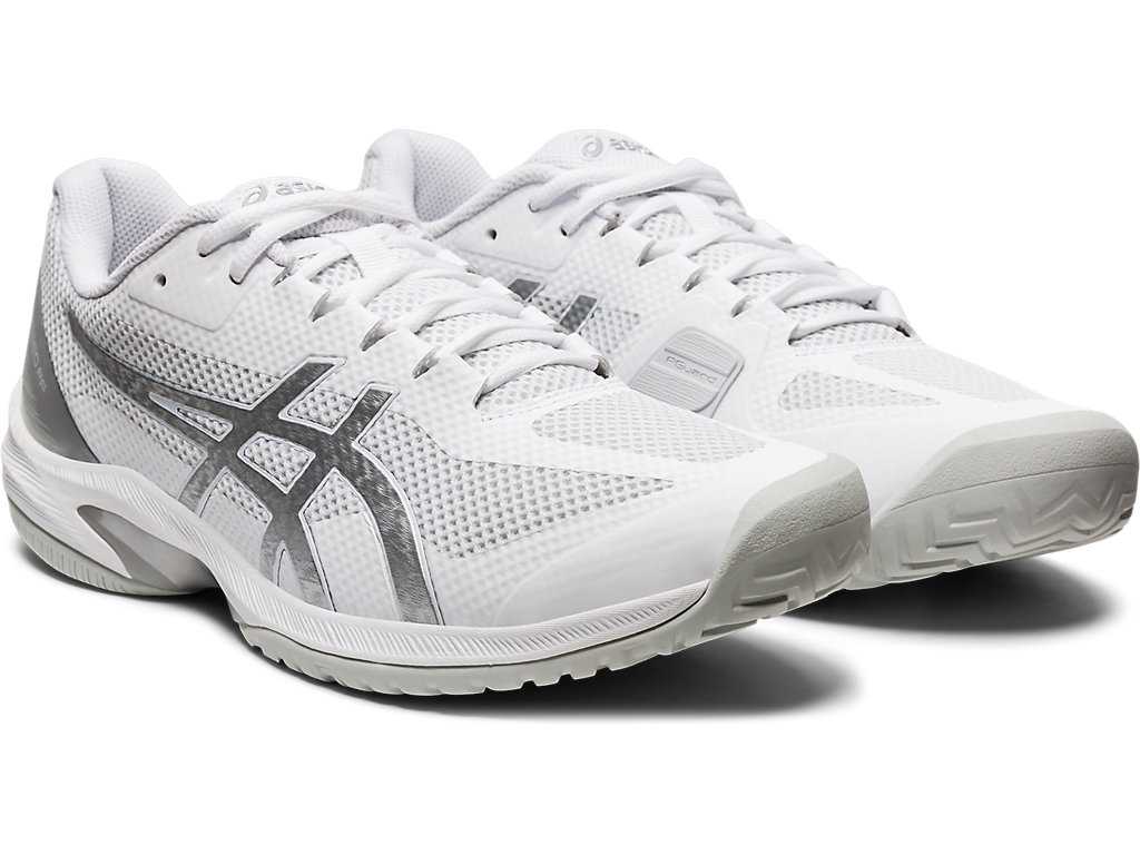 Buty do Tenisa Męskie Asics Court Speed Ff Białe Srebrne | 36809-UQOZ