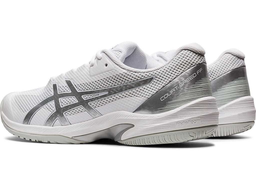 Buty do Tenisa Męskie Asics Court Speed Ff Białe Srebrne | 36809-UQOZ