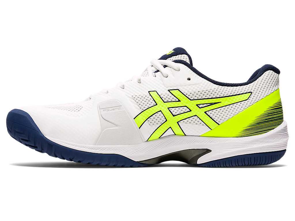 Buty do Tenisa Męskie Asics Court Speed Ff Białe Żółte | 51623-RSXJ