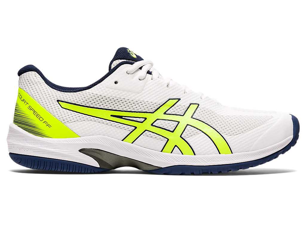 Buty do Tenisa Męskie Asics Court Speed Ff Białe Żółte | 51623-RSXJ