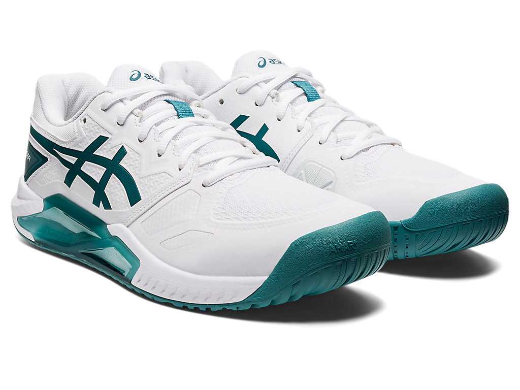 Buty do Tenisa Męskie Asics Gel-challenger 13 Białe Jasny Zielone | 04915-ZHRL