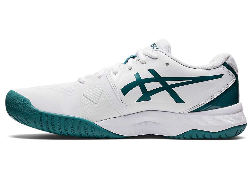 Buty do Tenisa Męskie Asics Gel-challenger 13 Białe Jasny Zielone | 04915-ZHRL