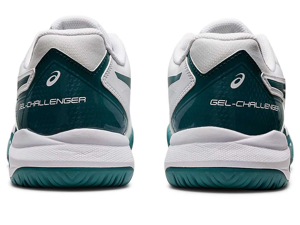 Buty do Tenisa Męskie Asics Gel-challenger 13 Białe Jasny Zielone | 04915-ZHRL