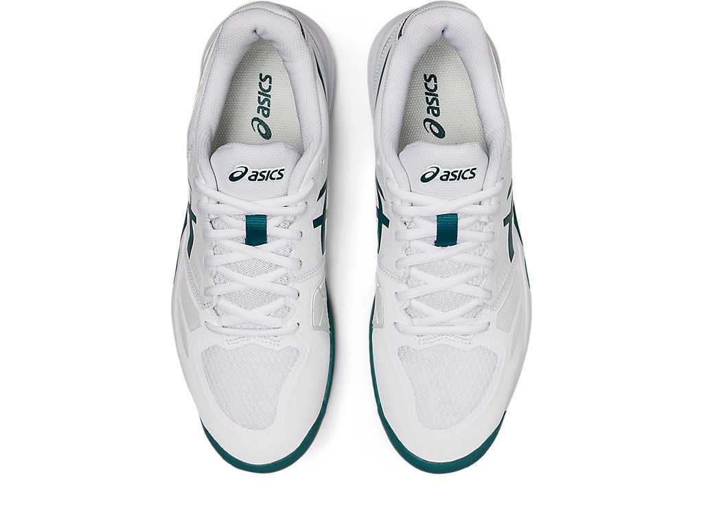 Buty do Tenisa Męskie Asics Gel-challenger 13 Białe Jasny Zielone | 04915-ZHRL