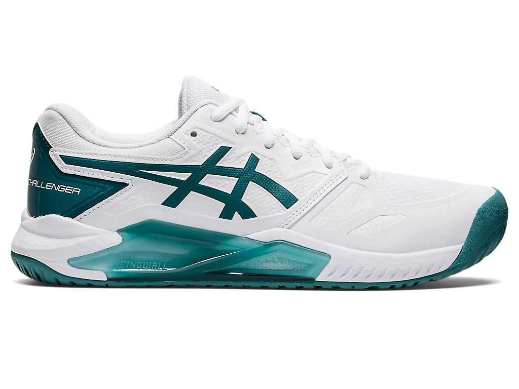 Buty do Tenisa Męskie Asics Gel-challenger 13 Białe Jasny Zielone | 04915-ZHRL