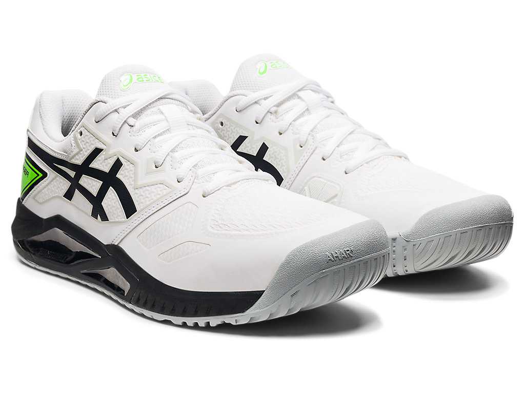 Buty do Tenisa Męskie Asics Gel-challenger 13 Białe Zielone | 51837-TSVD