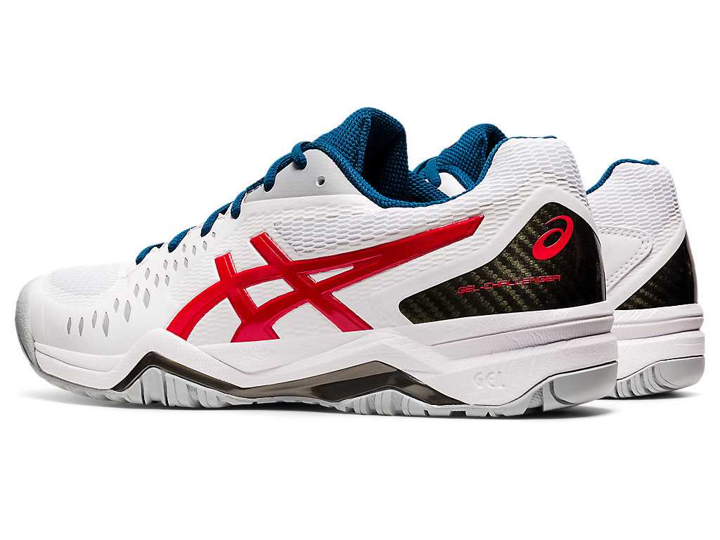 Buty do Tenisa Męskie Asics Gel-challenger 12 Białe Czerwone | 75891-LHBJ