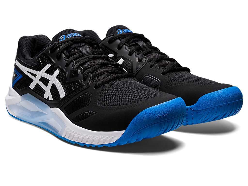 Buty do Tenisa Męskie Asics Gel-challenger 13 Czarne Niebieskie | 79065-BVQC