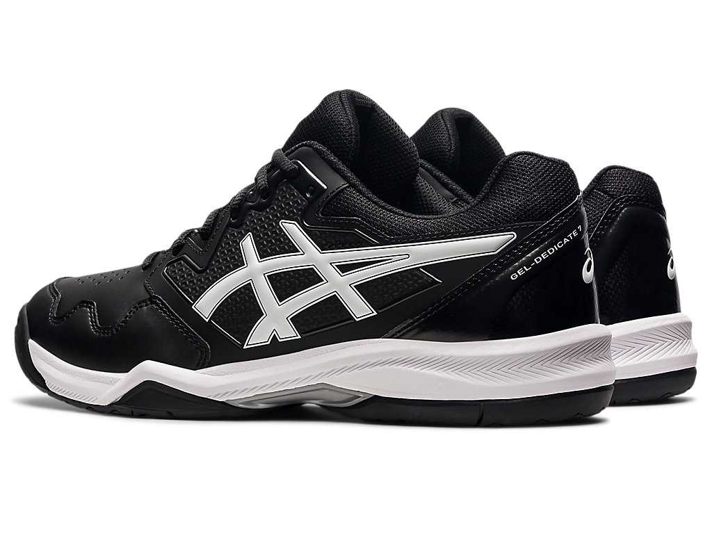 Buty do Tenisa Męskie Asics Gel-dedicate 7 Czarne Białe | 48369-NIAS