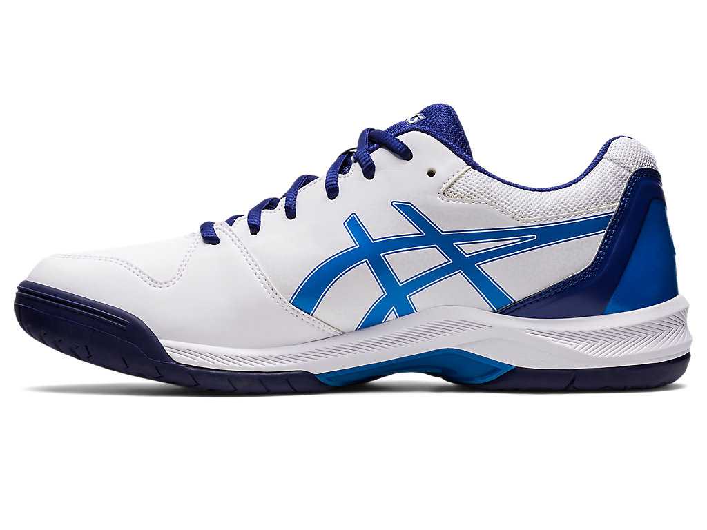 Buty do Tenisa Męskie Asics Gel-dedicate 7 Białe Niebieskie | 67839-VHPN