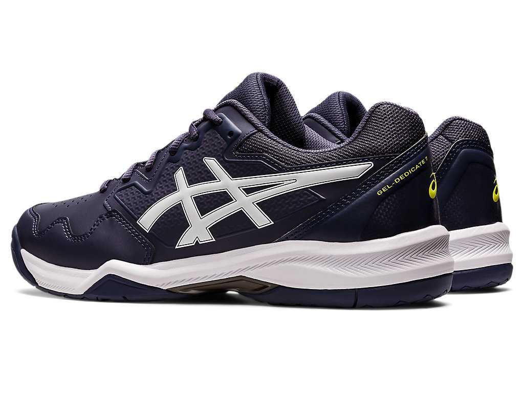 Buty do Tenisa Męskie Asics Gel-dedicate 7 Indygo Białe | 70812-WDQK