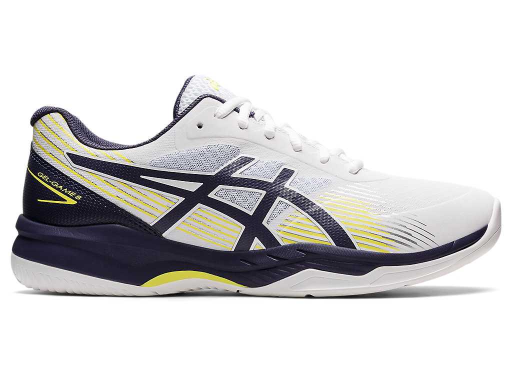 Buty do Tenisa Męskie Asics Gel-game 8 Białe Indygo | 63795-XSGD