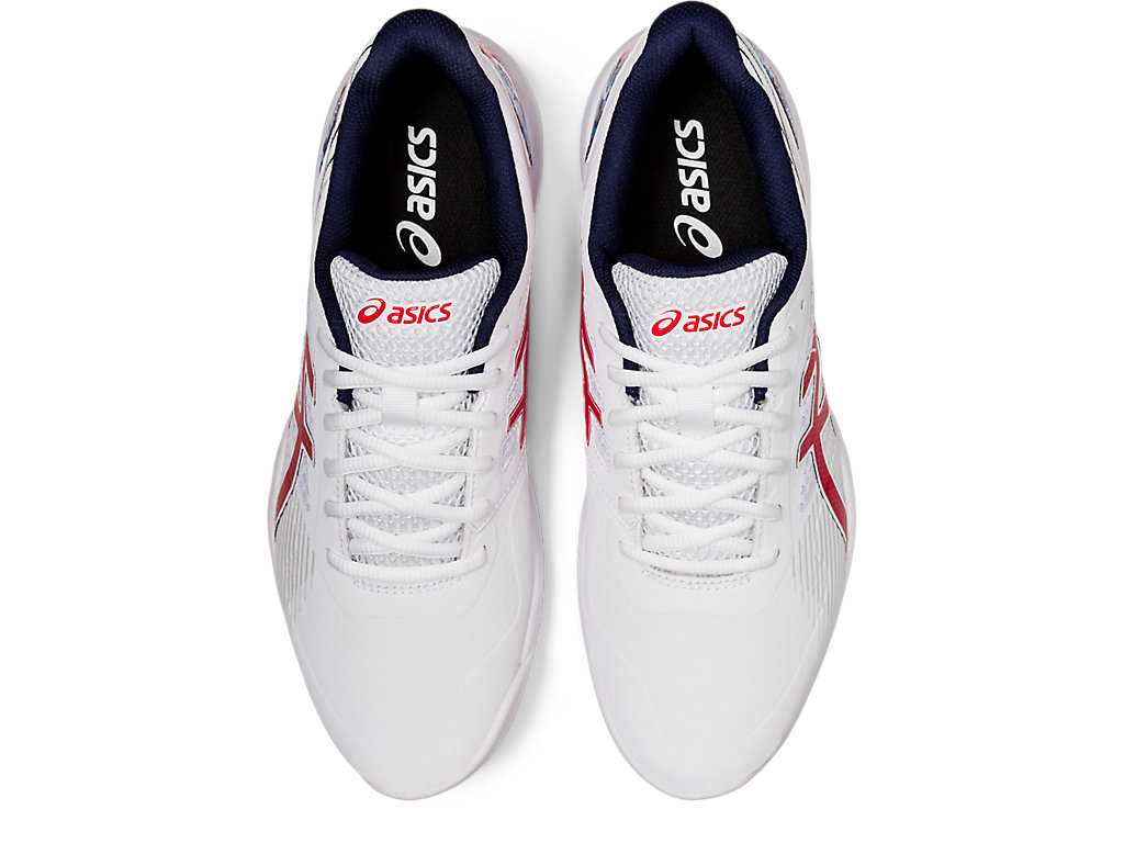 Buty do Tenisa Męskie Asics Gel-game 8 L.E. Białe Czerwone | 61253-AMZT