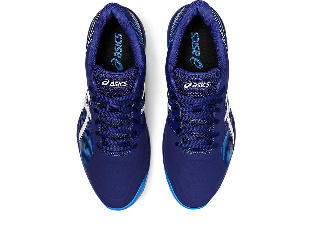 Buty do Tenisa Męskie Asics Gel-game 8 Niebieskie Białe | 31497-BZEY