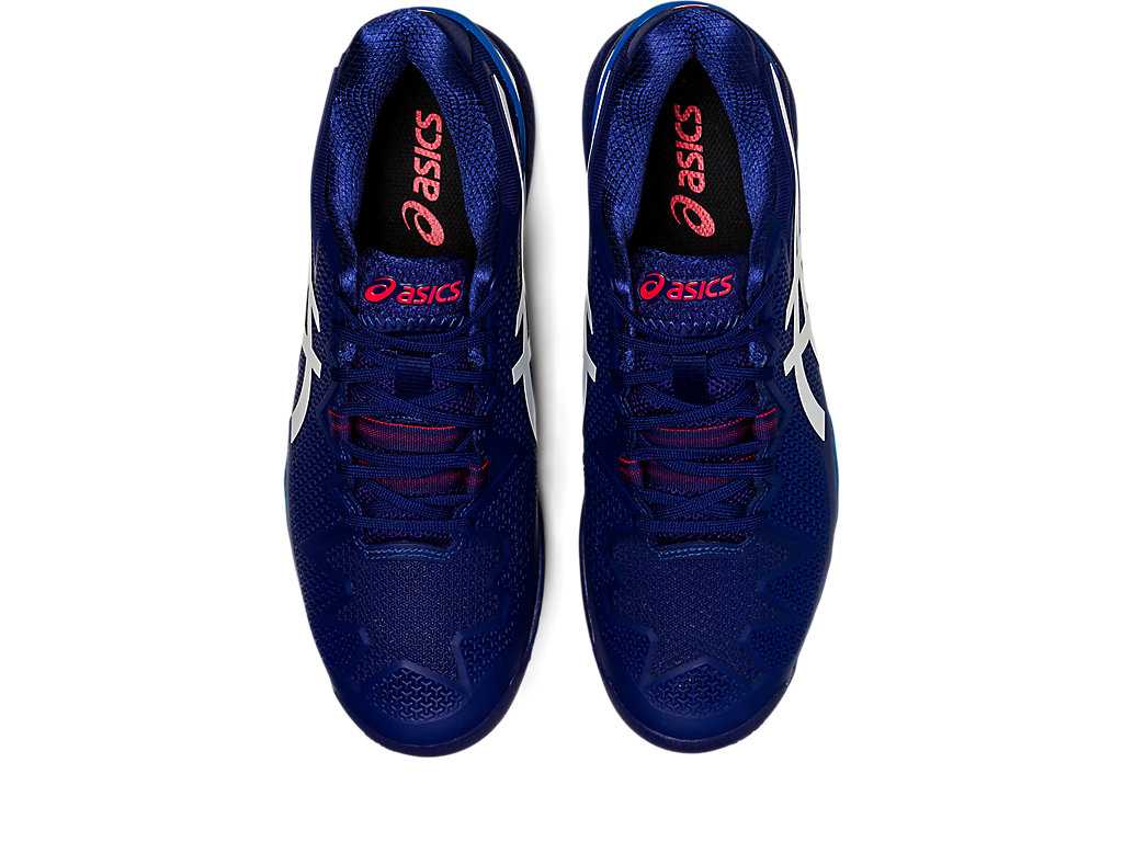 Buty do Tenisa Męskie Asics Gel-resolution 8 (2e) Niebieskie Białe | 20465-QBPW