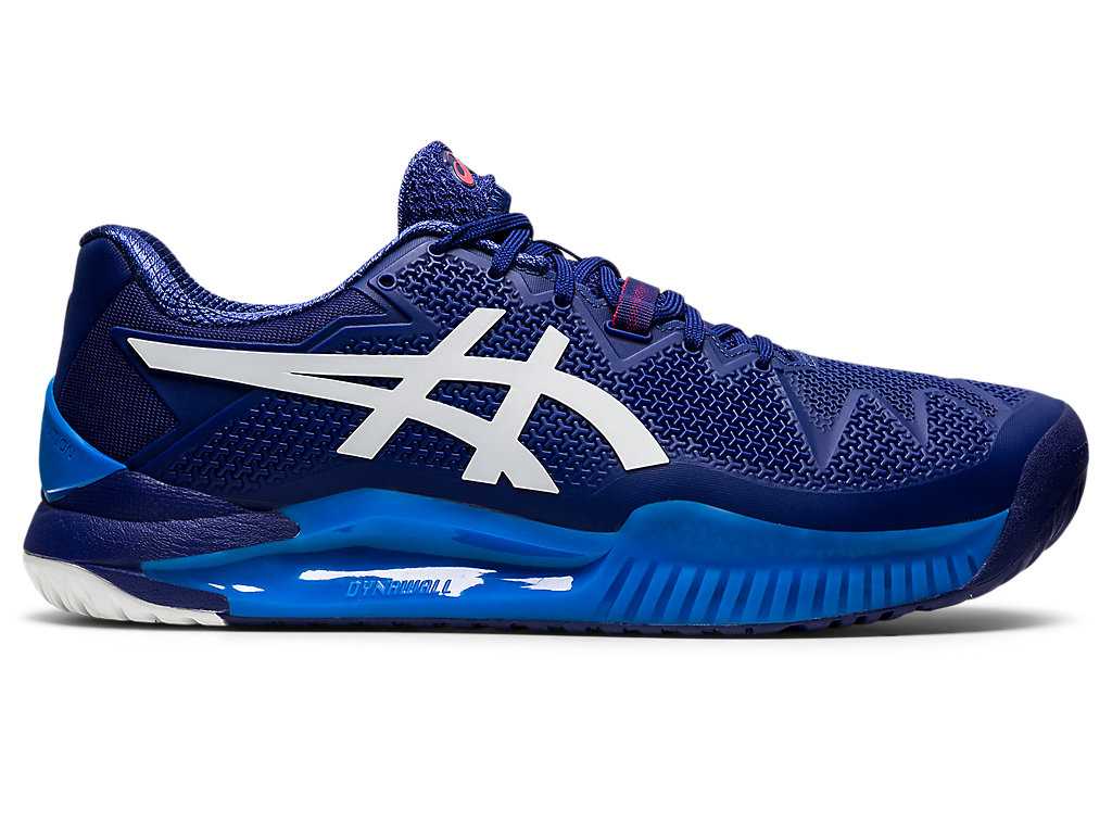 Buty do Tenisa Męskie Asics Gel-resolution 8 (2e) Niebieskie Białe | 20465-QBPW