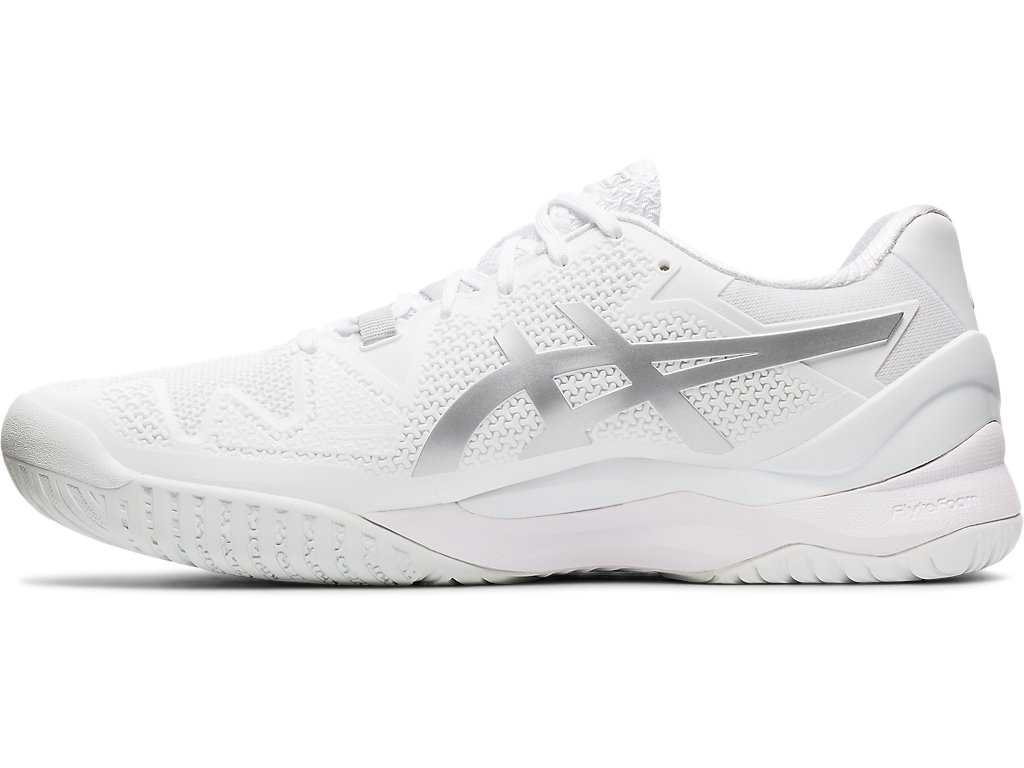 Buty do Tenisa Męskie Asics Gel-resolution 8 Białe Srebrne | 35627-IBQL