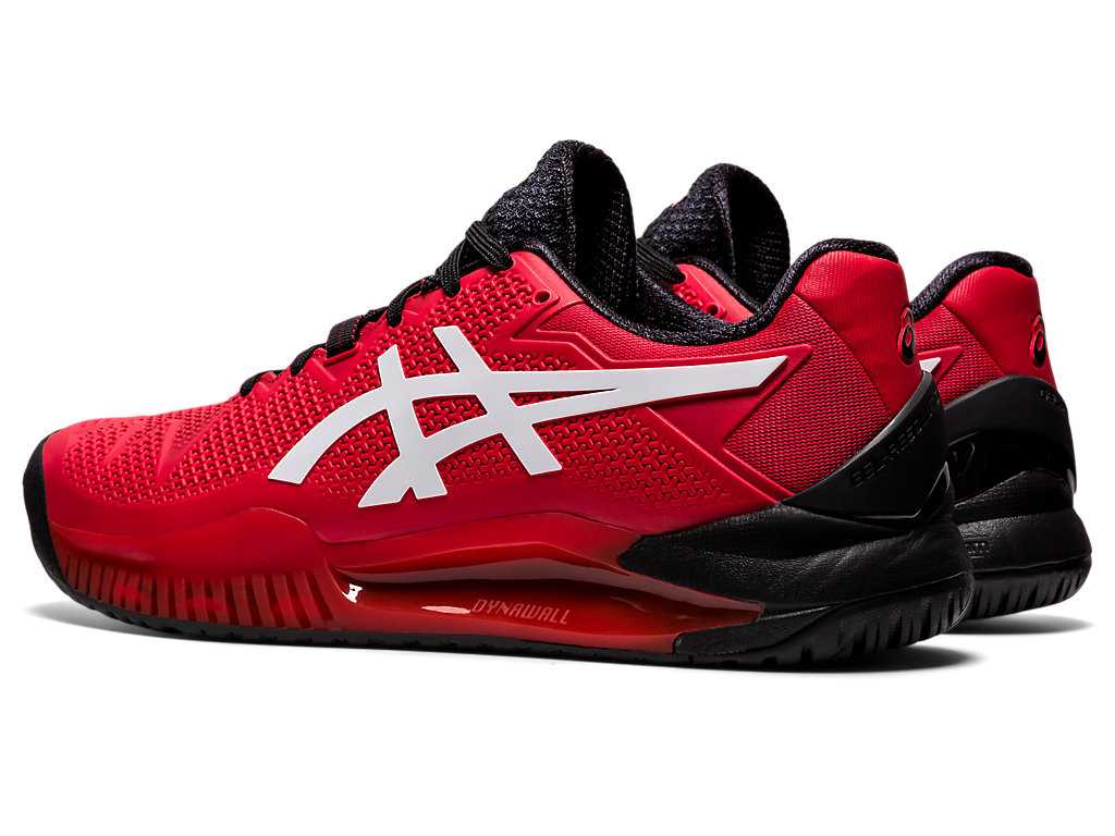 Buty do Tenisa Męskie Asics Gel-resolution 8 Czerwone Białe | 38096-CBOW