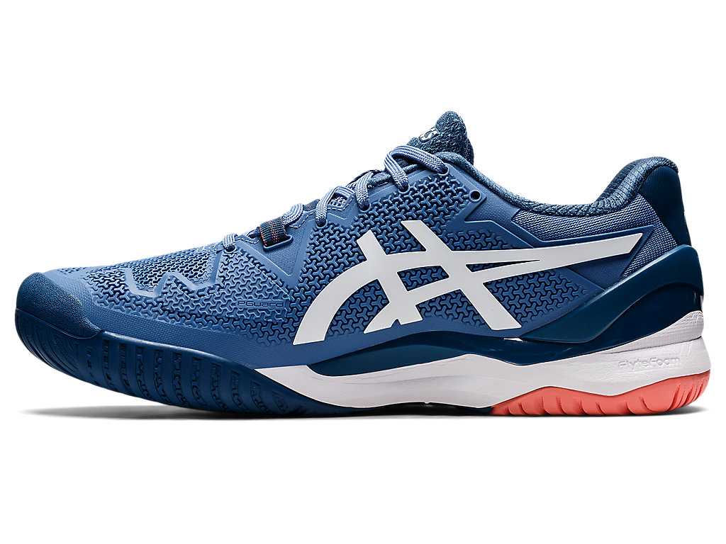 Buty do Tenisa Męskie Asics Gel-resolution 8 (2e) Niebieskie Białe | 48256-JDUY