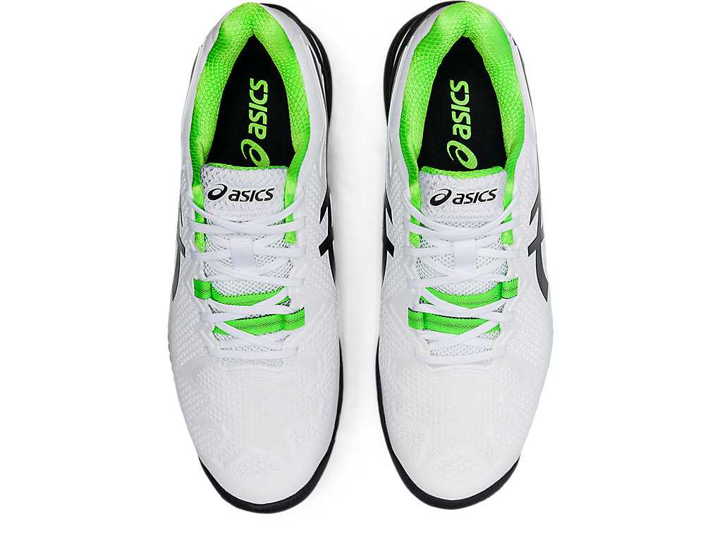 Buty do Tenisa Męskie Asics Gel-resolution 8 (2e) Białe Zielone | 67451-GPMN