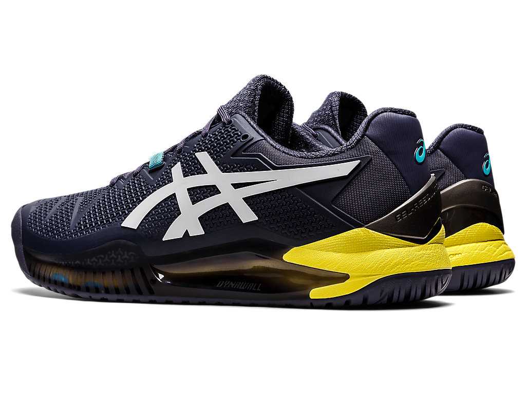 Buty do Tenisa Męskie Asics Gel-resolution 8 Indygo Białe | 71823-KVBE