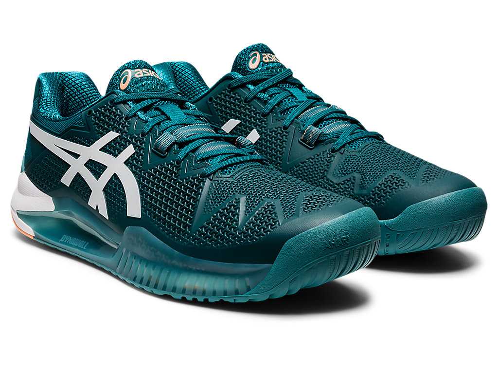 Buty do Tenisa Męskie Asics Gel-resolution 8 Jasny Zielone Białe | 79042-TISC