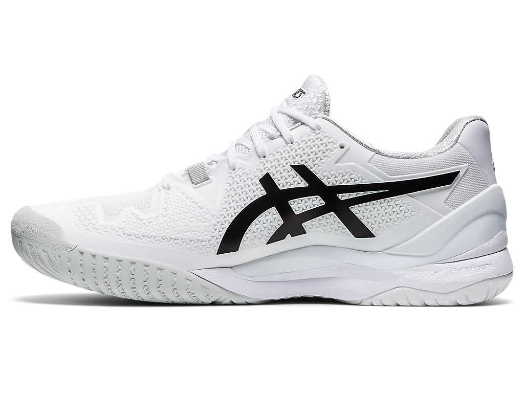 Buty do Tenisa Męskie Asics Gel-resolution 8 Białe Czarne | 81934-GTSQ