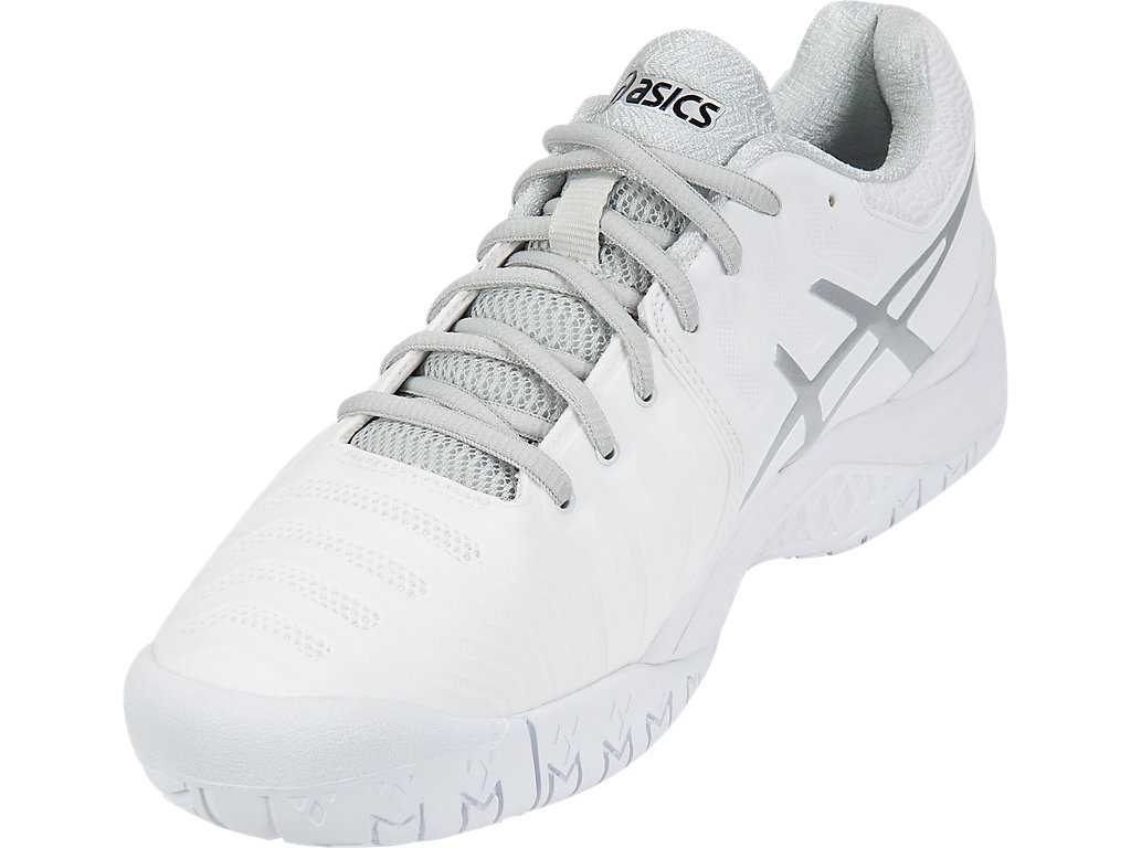 Buty do Tenisa Męskie Asics Gel-resolution 7 Białe Srebrne | 85240-PJFH