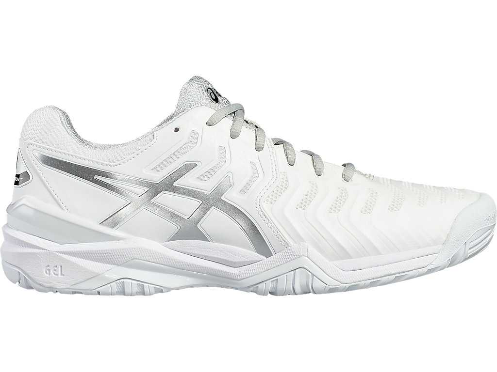 Buty do Tenisa Męskie Asics Gel-resolution 7 Białe Srebrne | 85240-PJFH