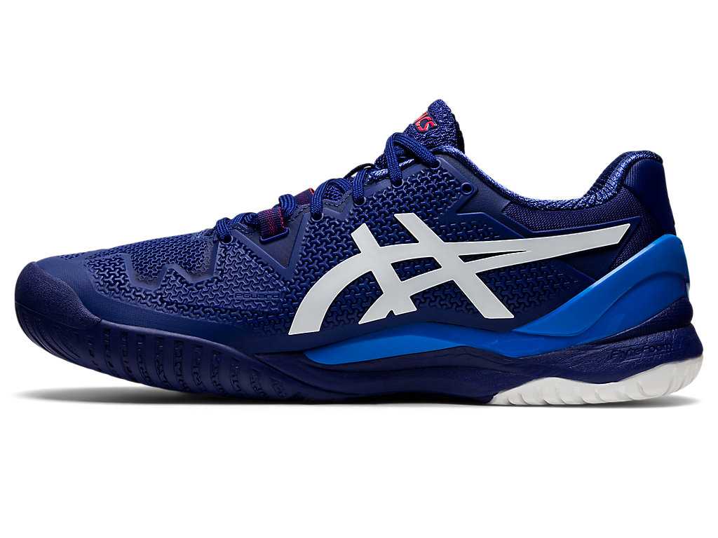 Buty do Tenisa Męskie Asics Gel-resolution 8 Niebieskie Białe | 95172-XQKL