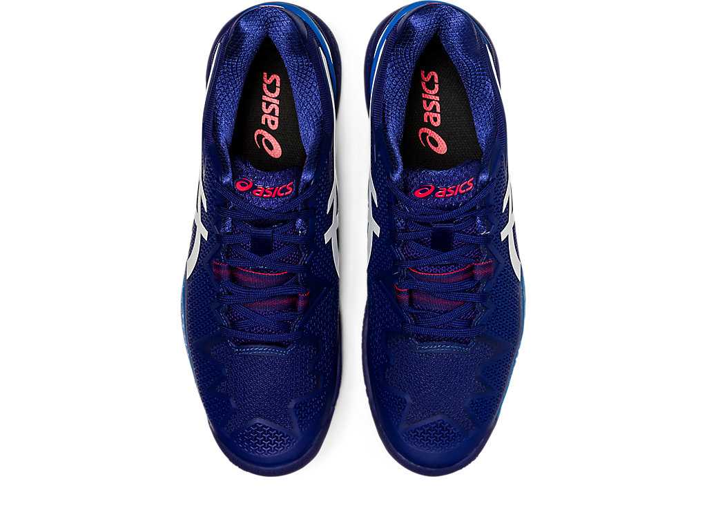 Buty do Tenisa Męskie Asics Gel-resolution 8 Niebieskie Białe | 95172-XQKL