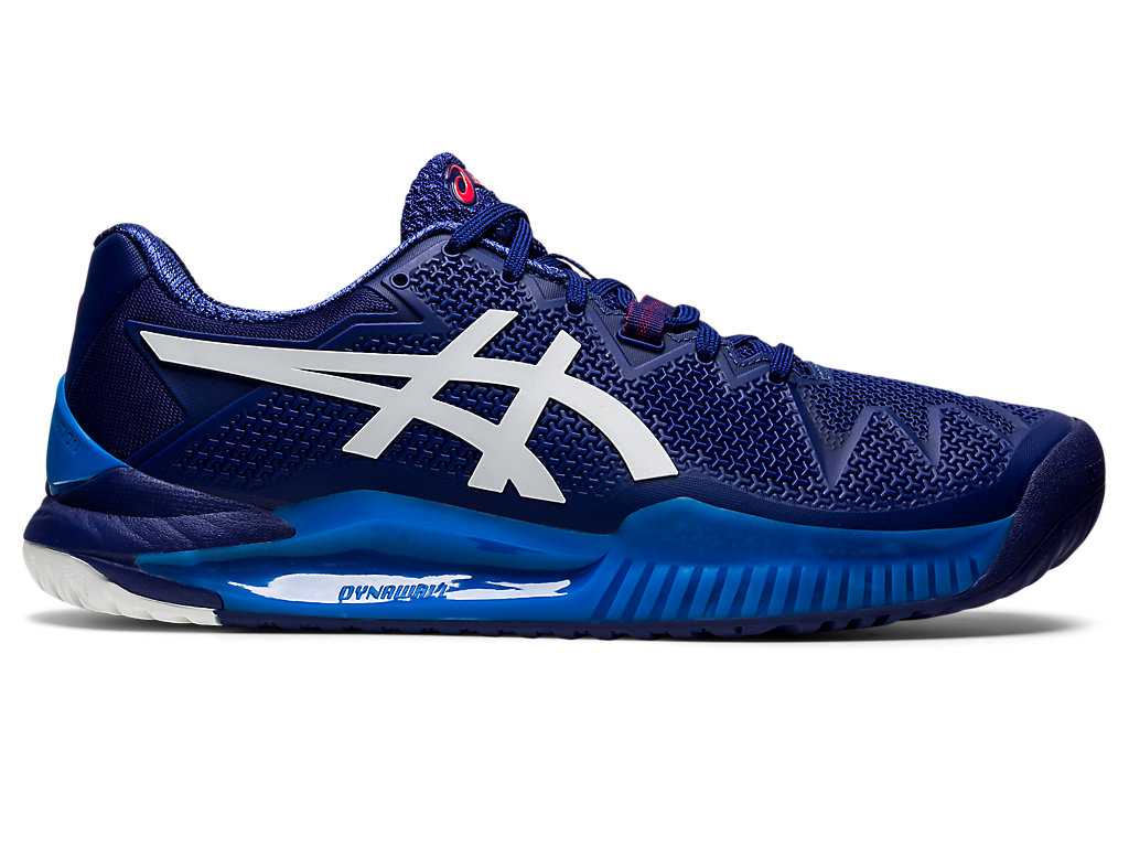 Buty do Tenisa Męskie Asics Gel-resolution 8 Niebieskie Białe | 95172-XQKL