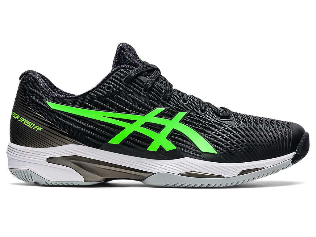 Buty do Tenisa Męskie Asics Solution Speed Ff 2 Czarne Zielone | 81792-RBPY