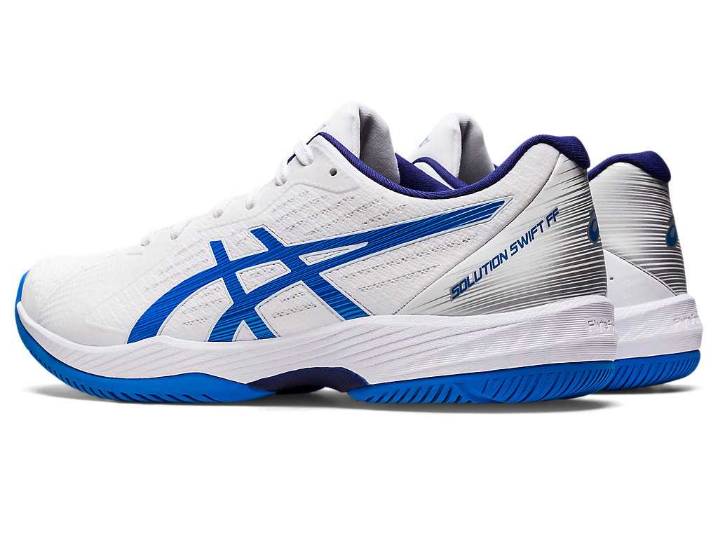 Buty do Tenisa Męskie Asics Solution Swift Ff Białe Niebieskie | 38017-YVQG