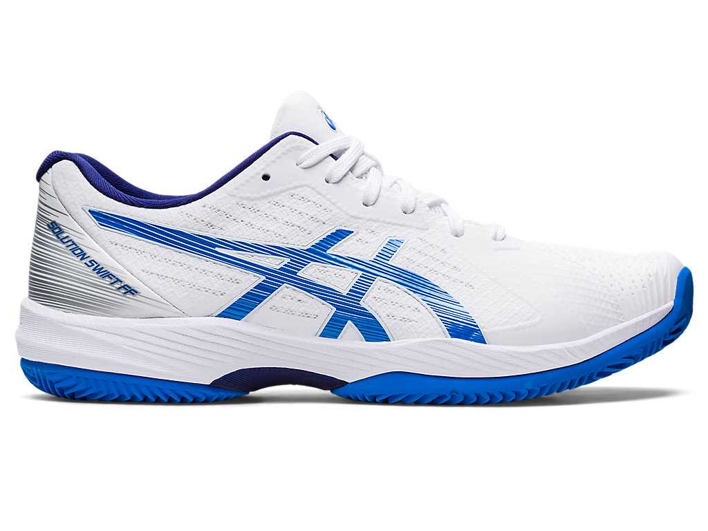 Buty do Tenisa Męskie Asics Solution Swift Ff Clay Białe Niebieskie | 70286-JOWE