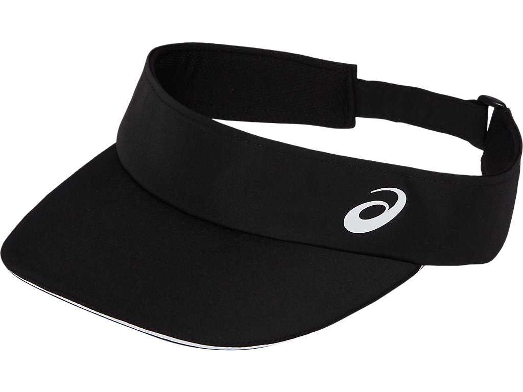 Czapki Męskie Asics Pf Visor Czarne | 71506-HJIK