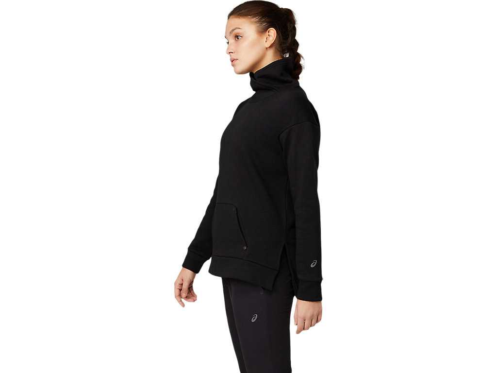 Koszulki Damskie Asics Thermal Tech Czarne | 92487-RDLO