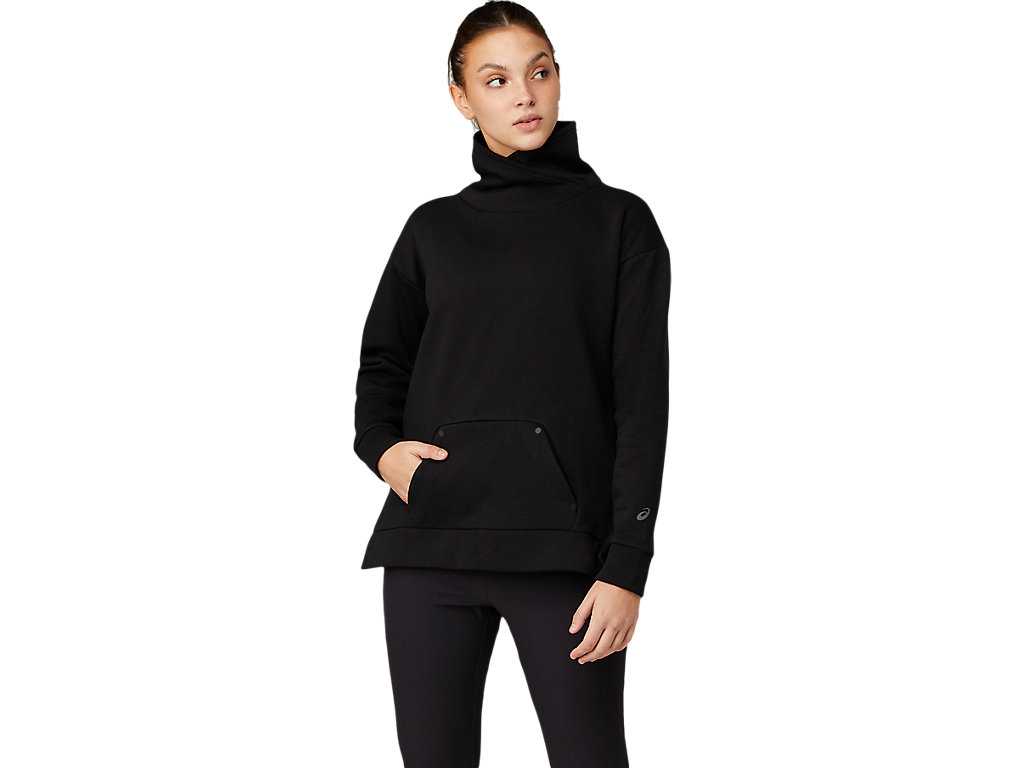 Koszulki Damskie Asics Thermal Tech Czarne | 92487-RDLO