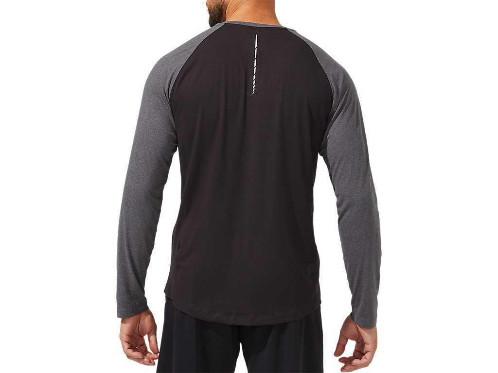 Koszulki Męskie Asics Performance Henley Szare | 35269-YJMS