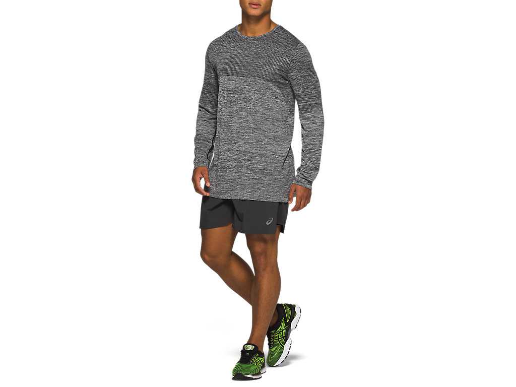 Koszulki Męskie Asics Race Seamless Czarne | 74951-ECNQ