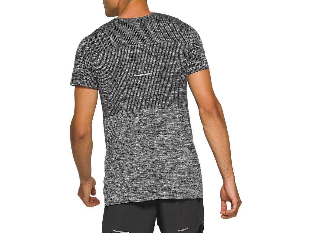 Koszulki Męskie Asics Race Seamless Czarne | 82705-LOTG