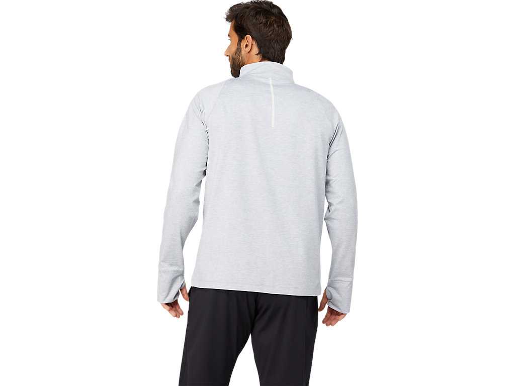 Koszulki Męskie Asics Thermopolis Quarter Zip Głęboka Szare | 21035-WLPS