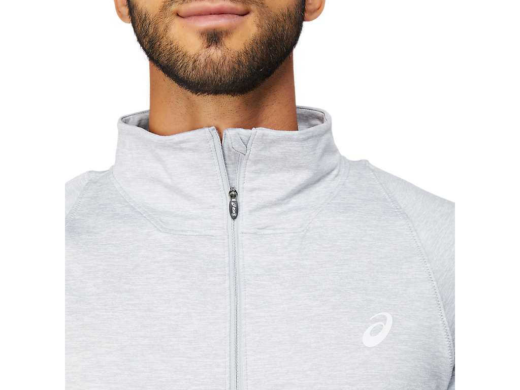 Koszulki Męskie Asics Thermopolis Quarter Zip Głęboka Szare | 21035-WLPS