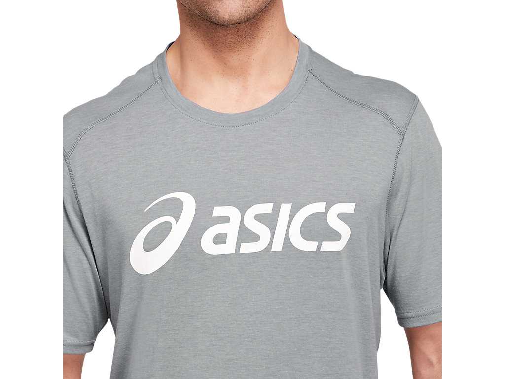 Koszulki Męskie Asics Triblend Treningowe Białe | 17549-ZJLI