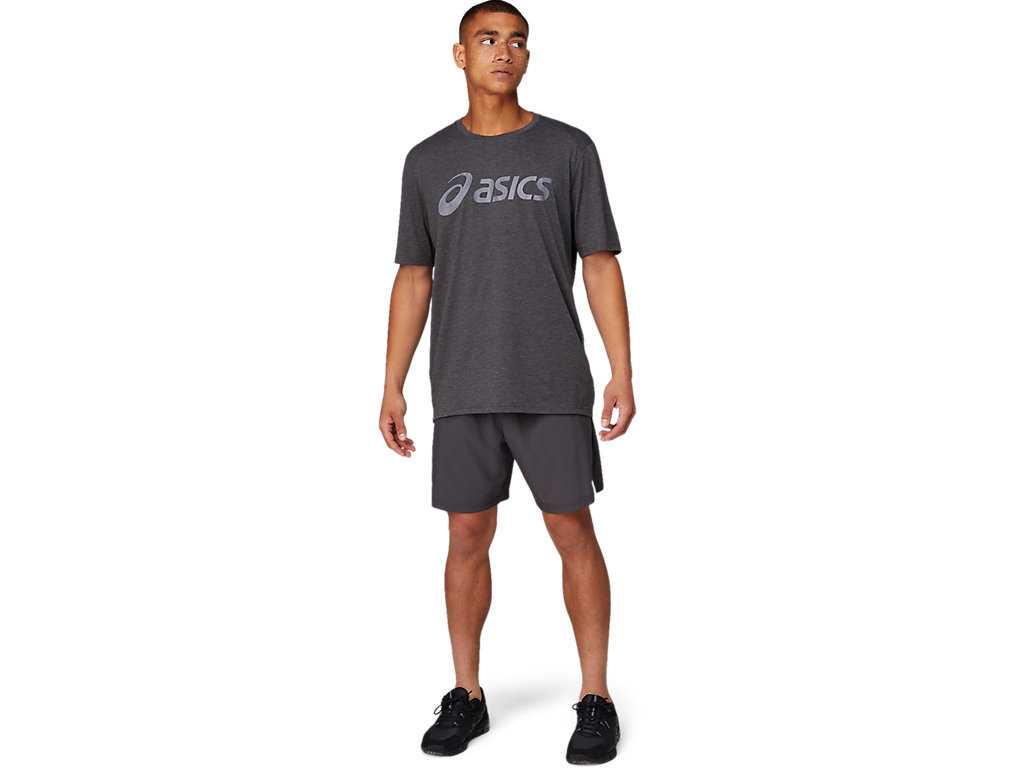 Koszulki Męskie Asics Triblend Treningowe Jasny Szare | 97351-PTFJ