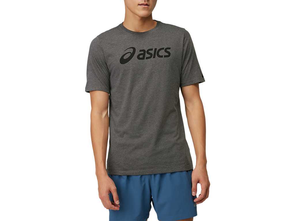 Koszulki Męskie Asics Xg Lockup Logo Ciemny Szare Czarne | 69182-LMRP