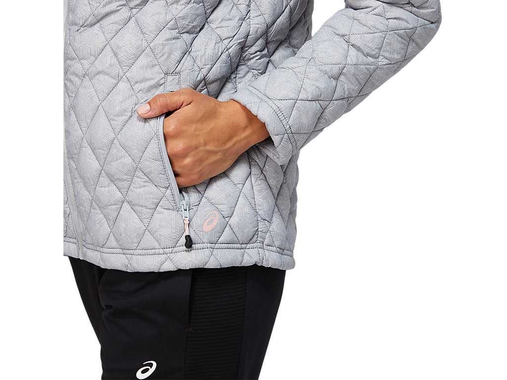 Kurtki Damskie Asics Performance Insulated Szare | 23981-FDIA