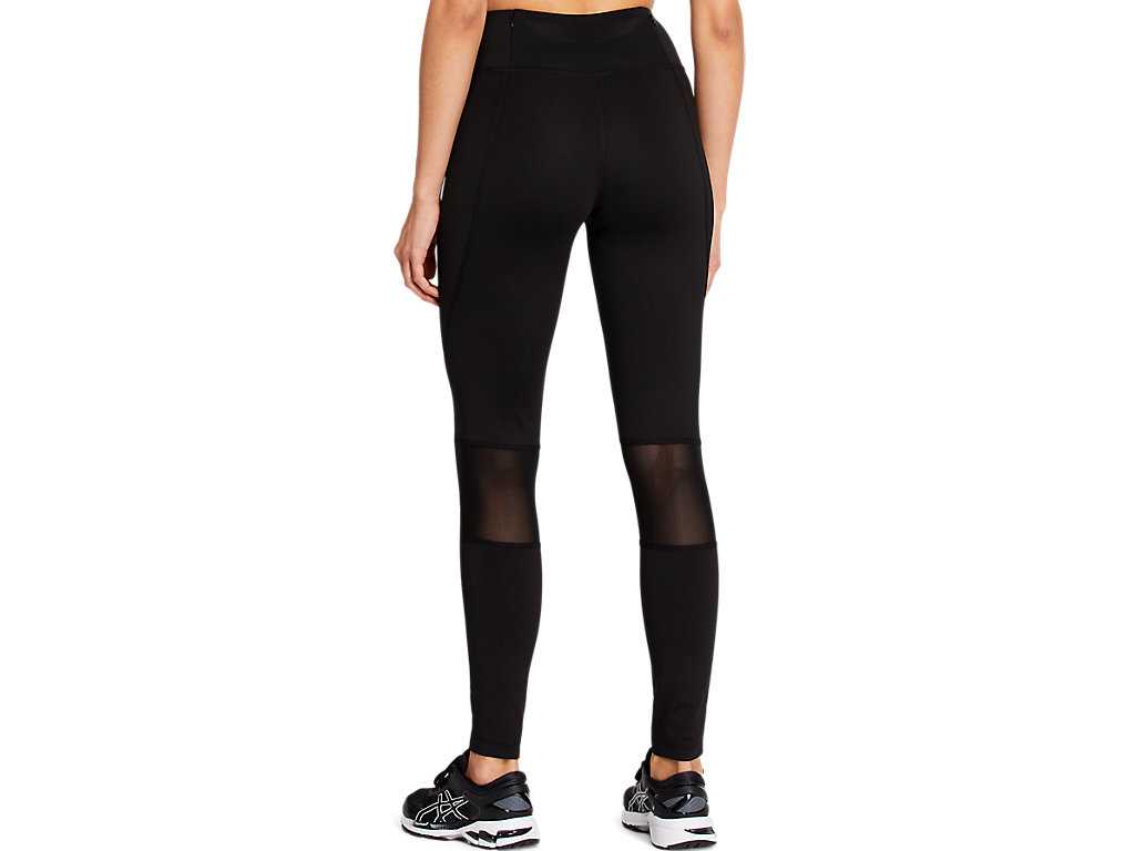 Legginsy Damskie Asics 7/8 Modne Czarne | 21894-VMRT