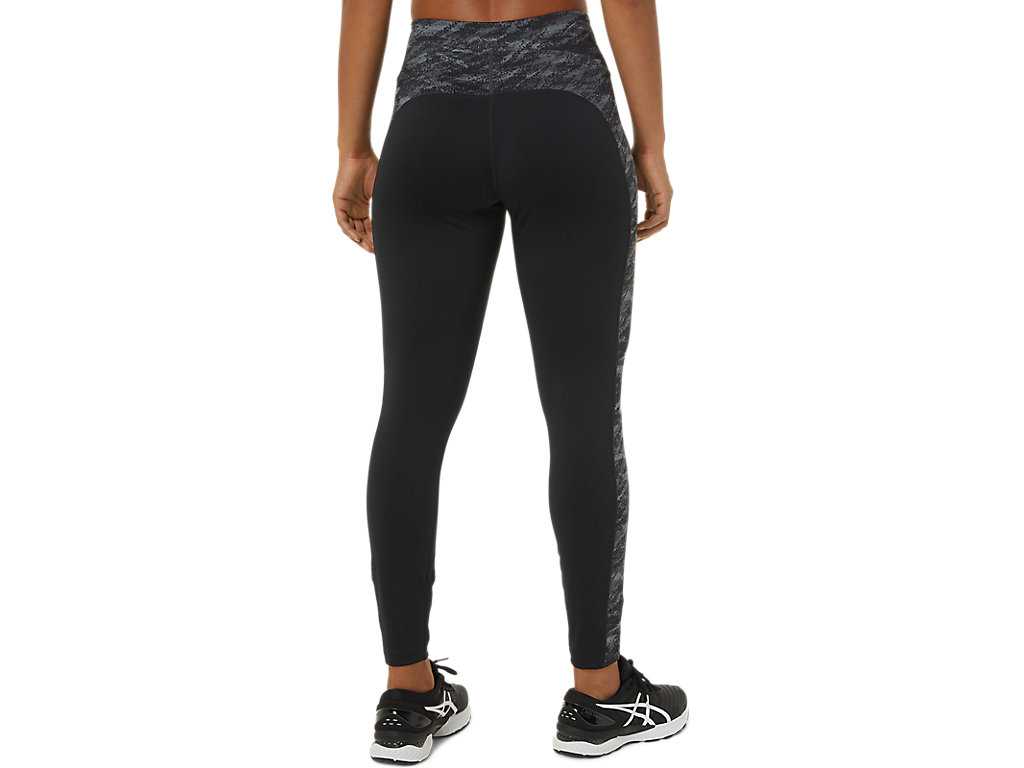 Legginsy Damskie Asics 7/8 Performance Czarne Szare Kolorowe | 53489-OIPD